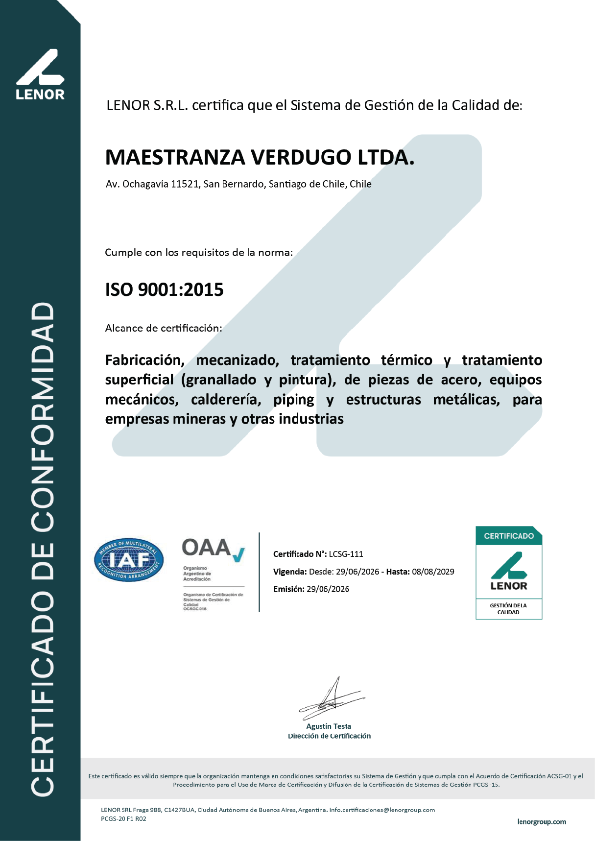 Certificado Lenor 2026 2029 v1