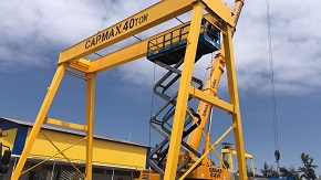 Maestranza Verdugo instala nuevo portal para 40 toneladas